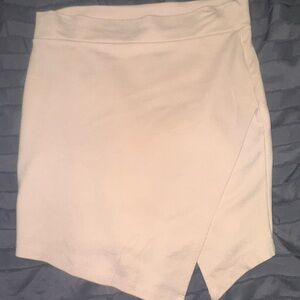 Forever 21 Cream Asymmetrical Skirt